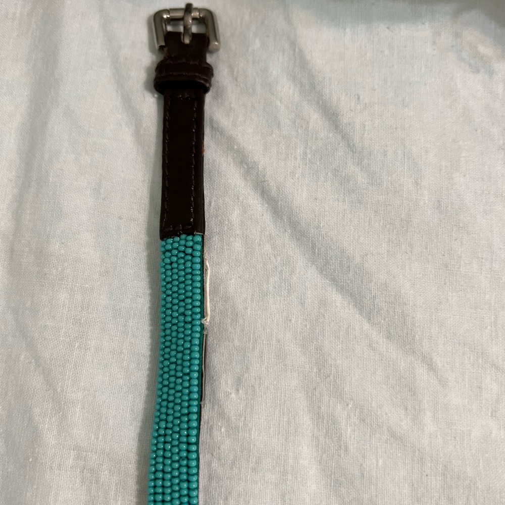 Chan Luu turquoise beaded belt